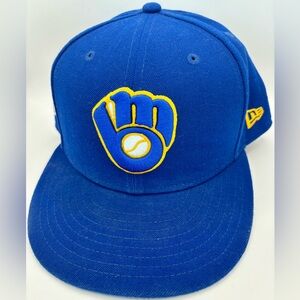 NEW ERA™️ Men's Size 7 1/2 MILWAUKEE BREWERS Official On-Field Cap
